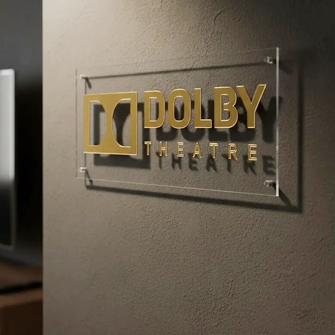 Home Cinema Atmos - 3D Dolby Atmos Clear Acrylic Sign