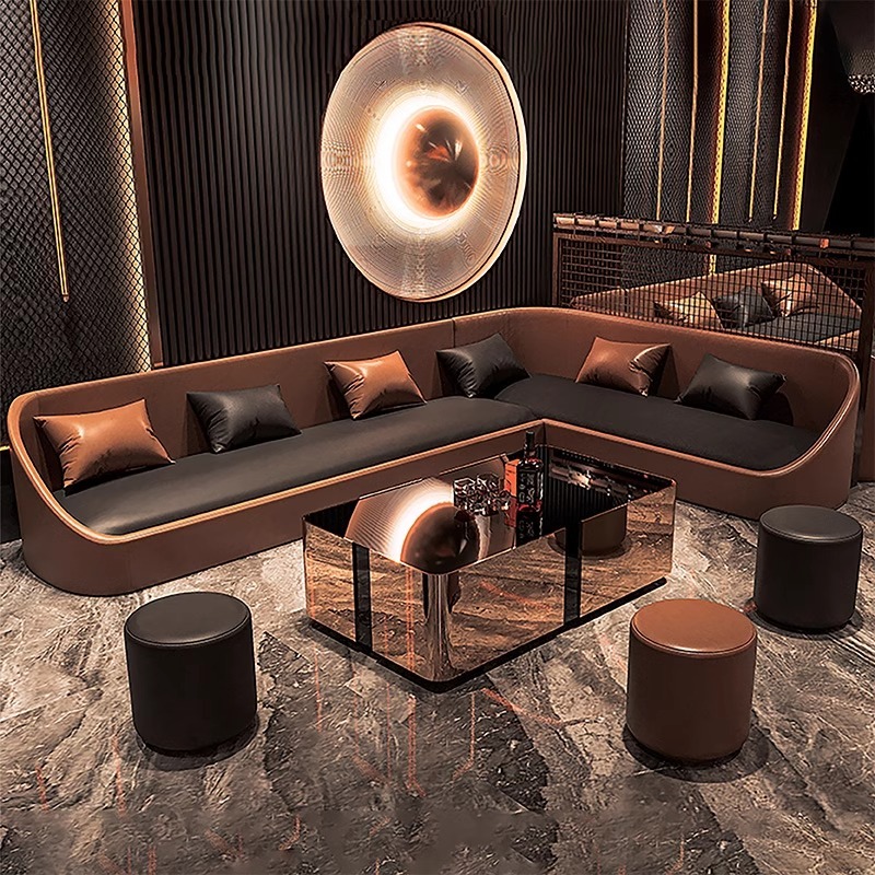 Home Cinema Sofa - Commercial Booth Corner Irregular Design Booth