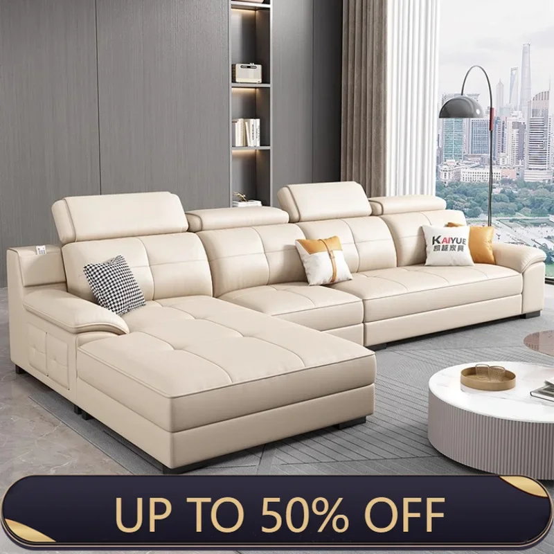 Home Cinema Sofa - Internet Celebrity Style Straight Sofa Cotton
