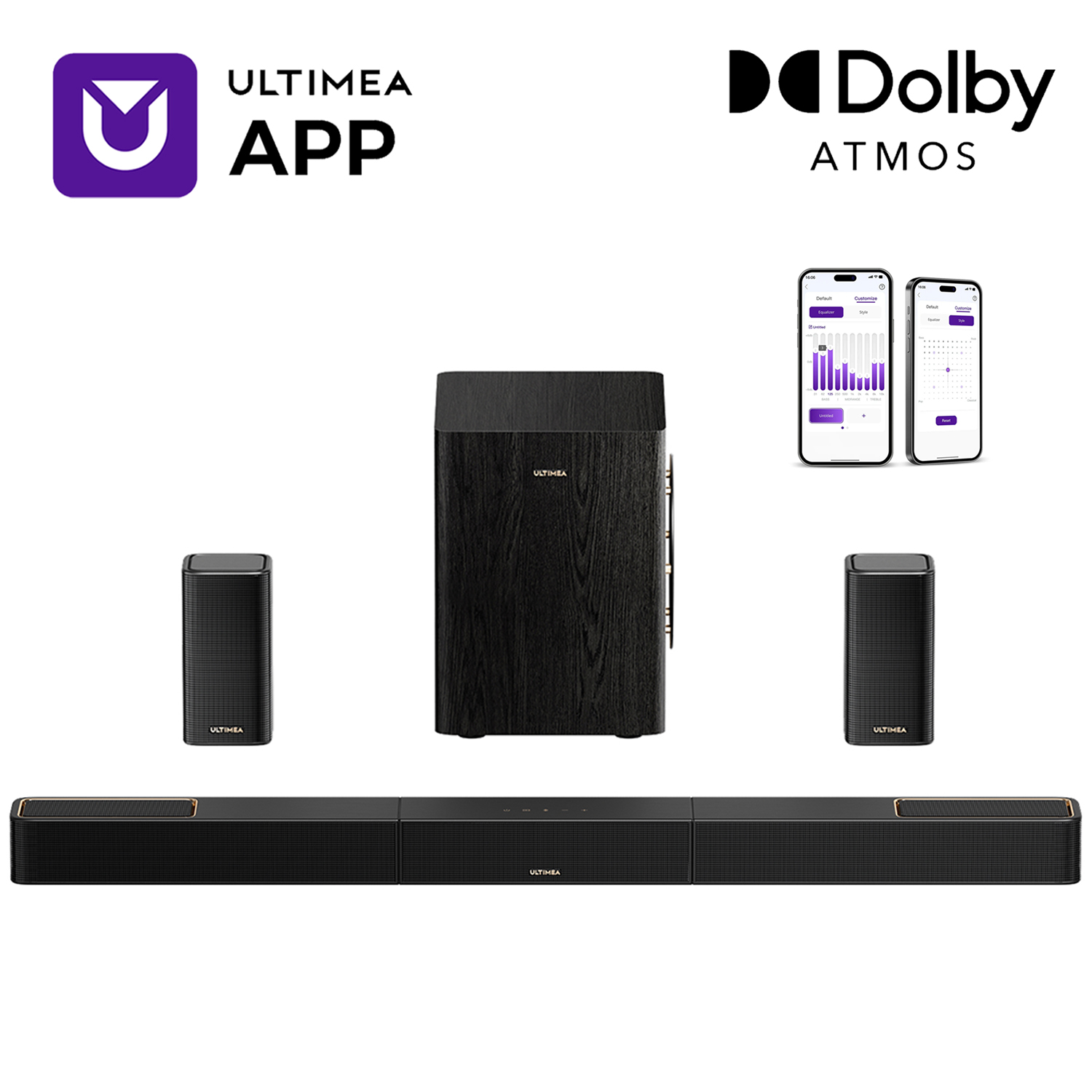 Home Cinema Atmos - ULTIMEA 5.1.2 Surround Sound System Sound