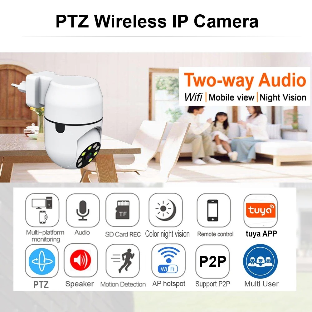 Tuya Wireless Camera IP HD Tuy - Home Cinema Panasonic ulasan dan harga