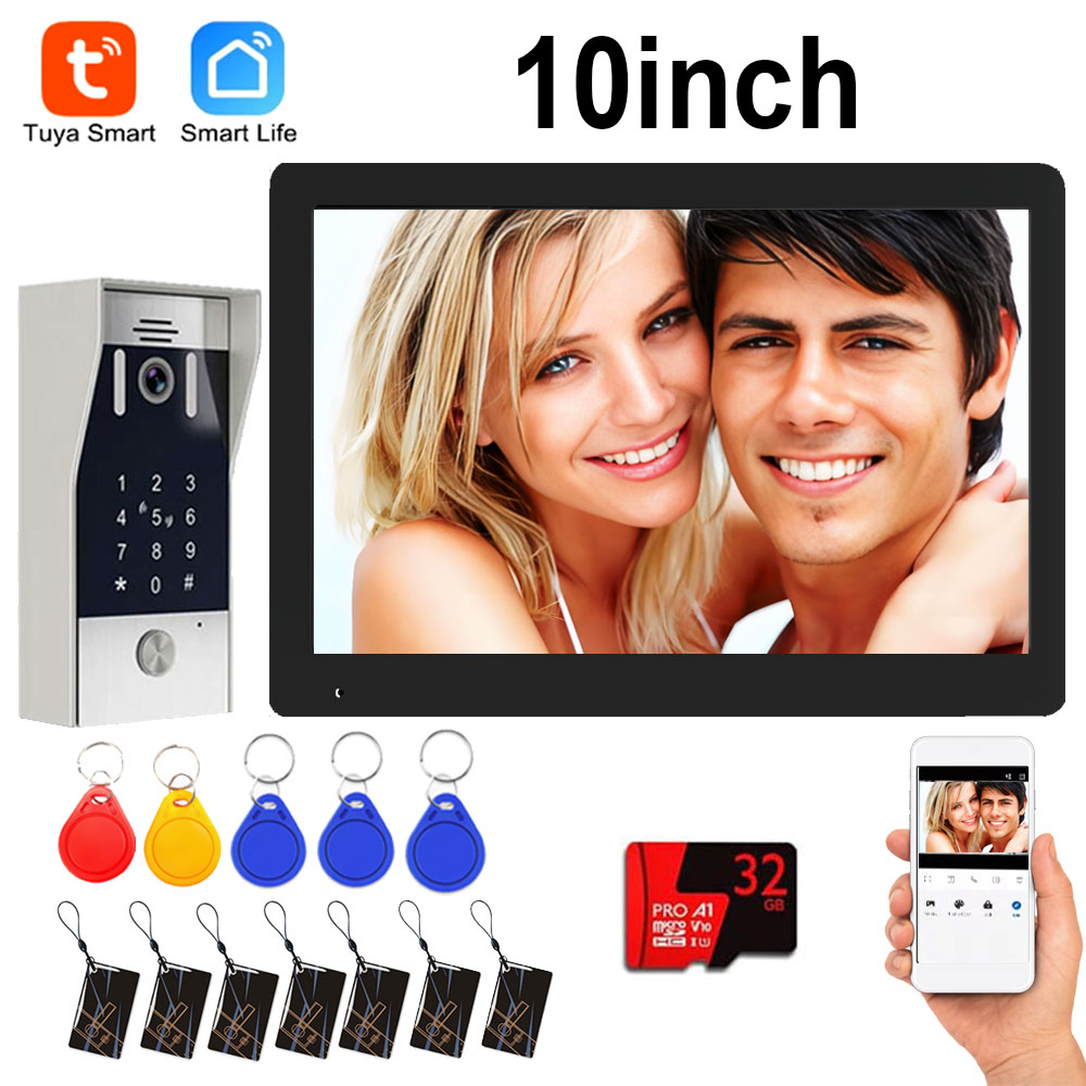 5in1 Unlock Doorbell 10inch 10 - Home Cinema Wall Panels ulasan dan harga