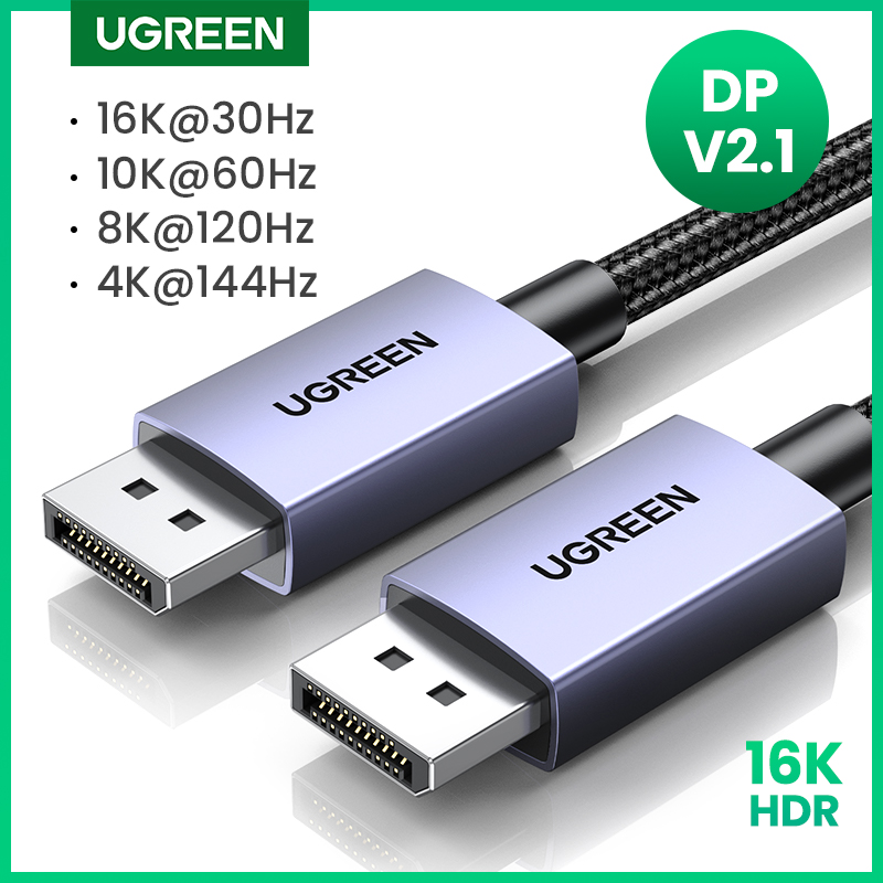 UGREEN 16K Displayport Cable D - Home Cinema Projector Xiaomi ulasan dan harga