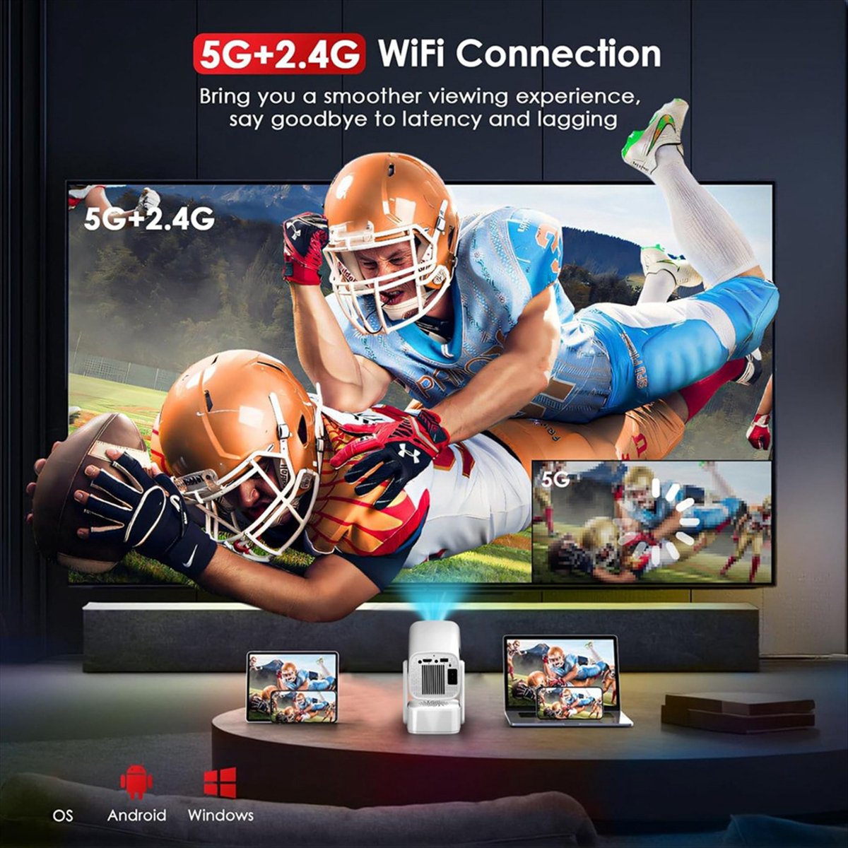 Top Y7S Mini Smart Projector 4 - Home Cinema Mini ulasan dan harga