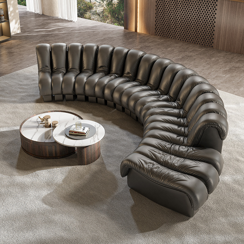 Artistic High End White Leathe - Home Cinema Sofa ulasan dan harga