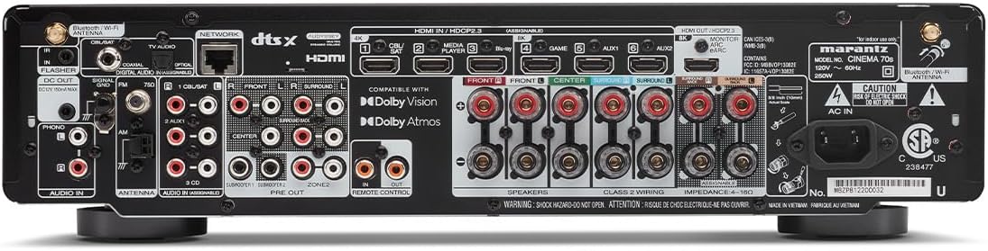 Marantz Cinema 70S 7.2-Ch Rece - Home Cinema Atmos ulasan dan harga