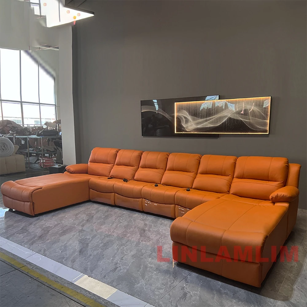 Luxury Oversized Sectional Rec - Home Cinema Sofa ulasan dan harga