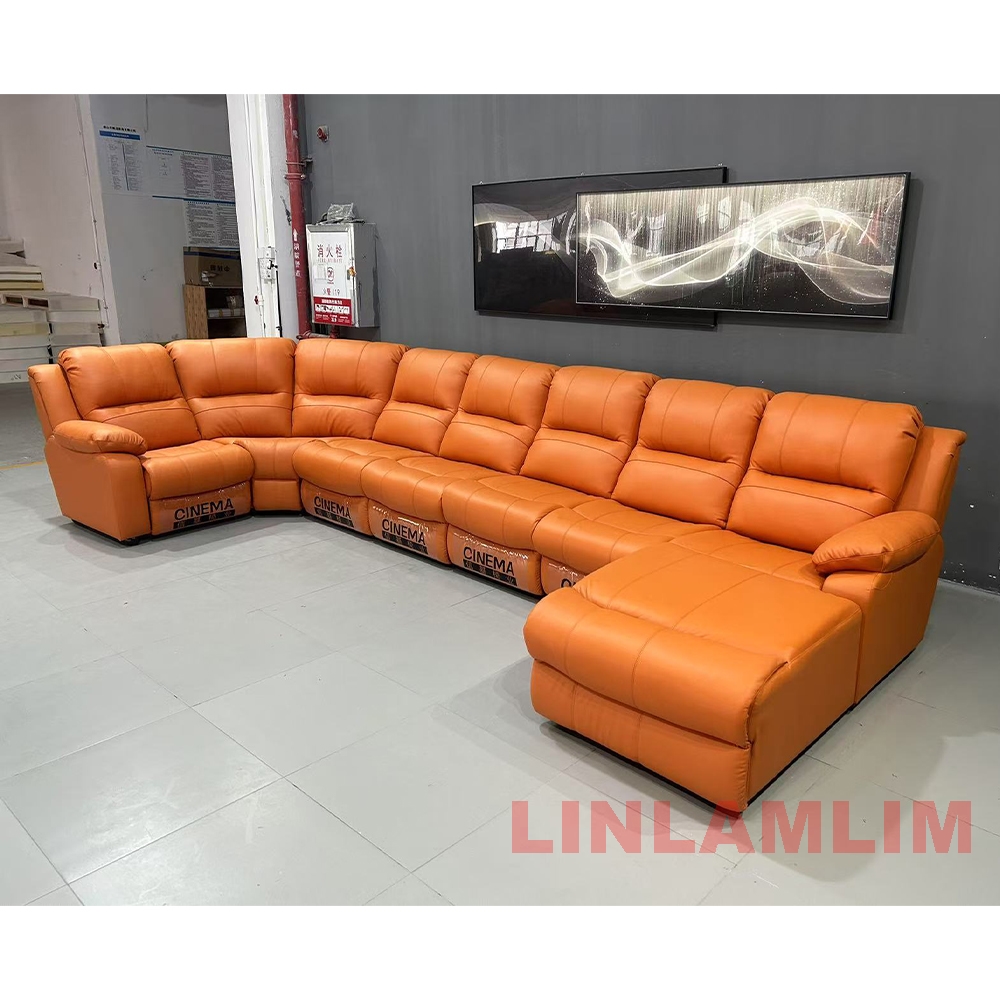 Luxury Oversized Sectional Rec - Home Cinema Sofa ulasan dan harga
