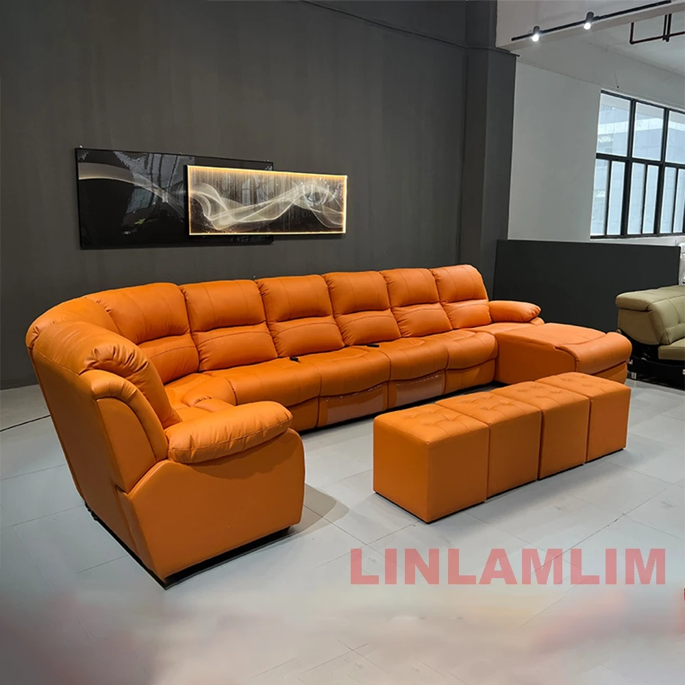 Luxury Oversized Sectional Rec - Home Cinema Sofa ulasan dan harga