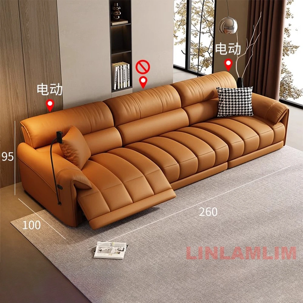 Modern Electric Reclining Sofa - Home Cinema Sofa ulasan dan harga