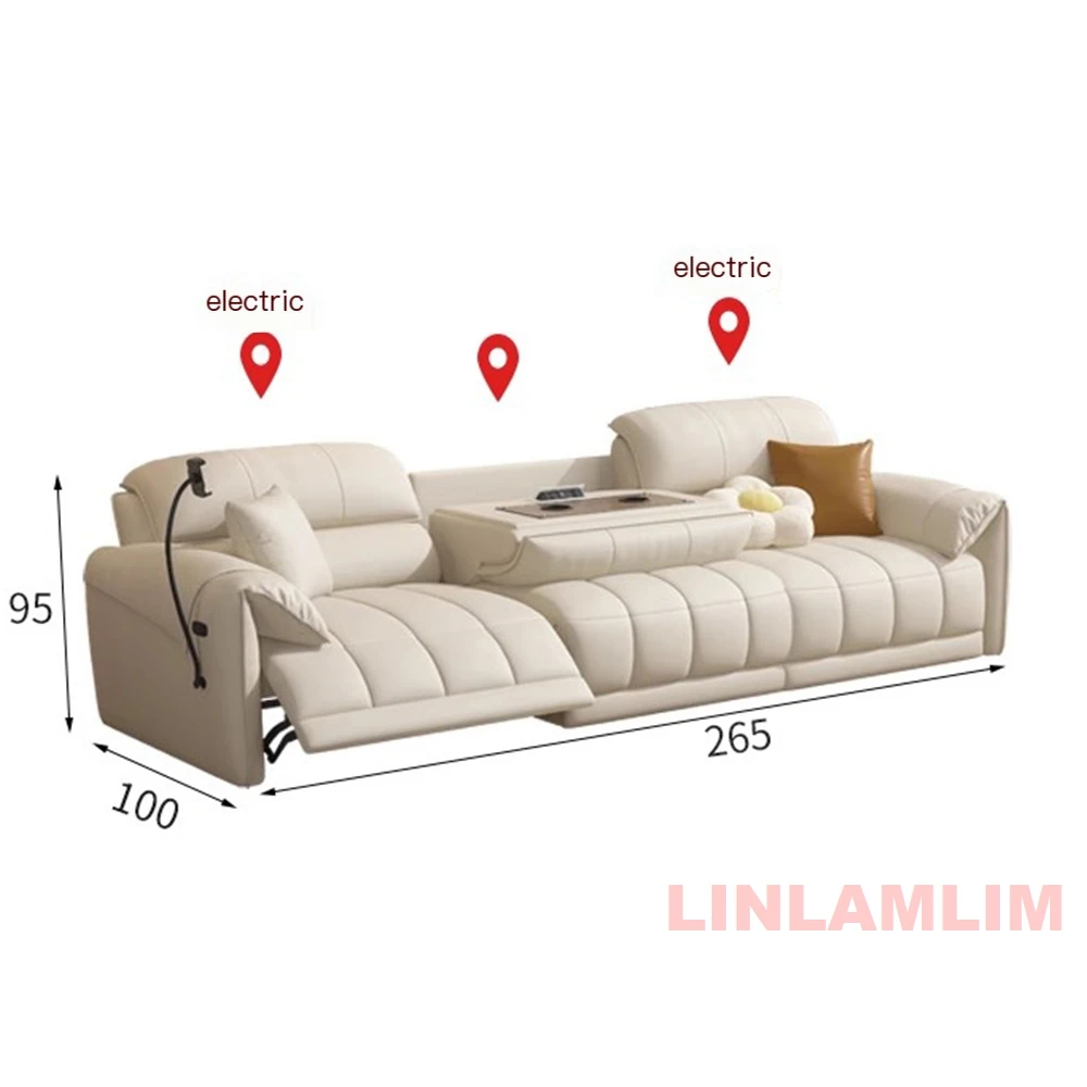 Modern Electric Reclining Sofa - Home Cinema Sofa ulasan dan harga