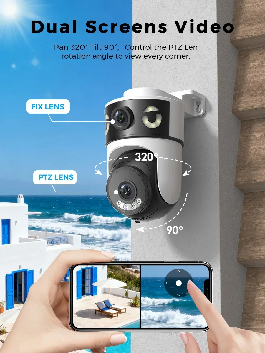 10MP 5K Dual Lens Dual Screens - Home Cinema Wall Panels ulasan dan harga