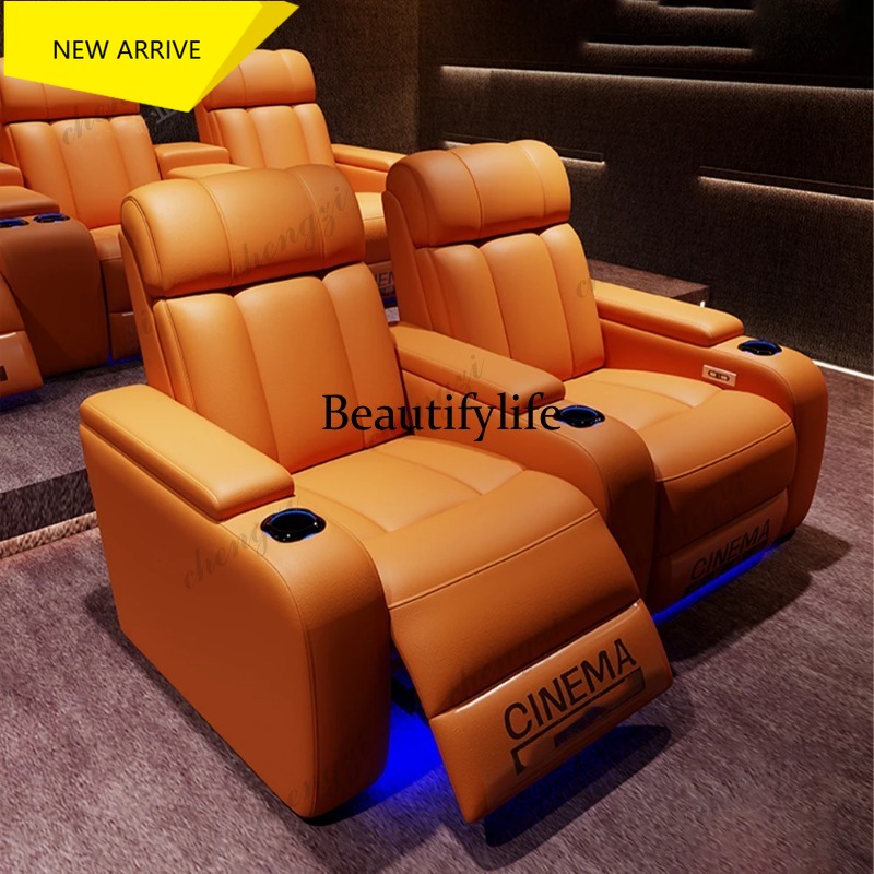 G153 Luxury Genuine Leather El - Home Cinema Recliner Chairs ulasan dan harga