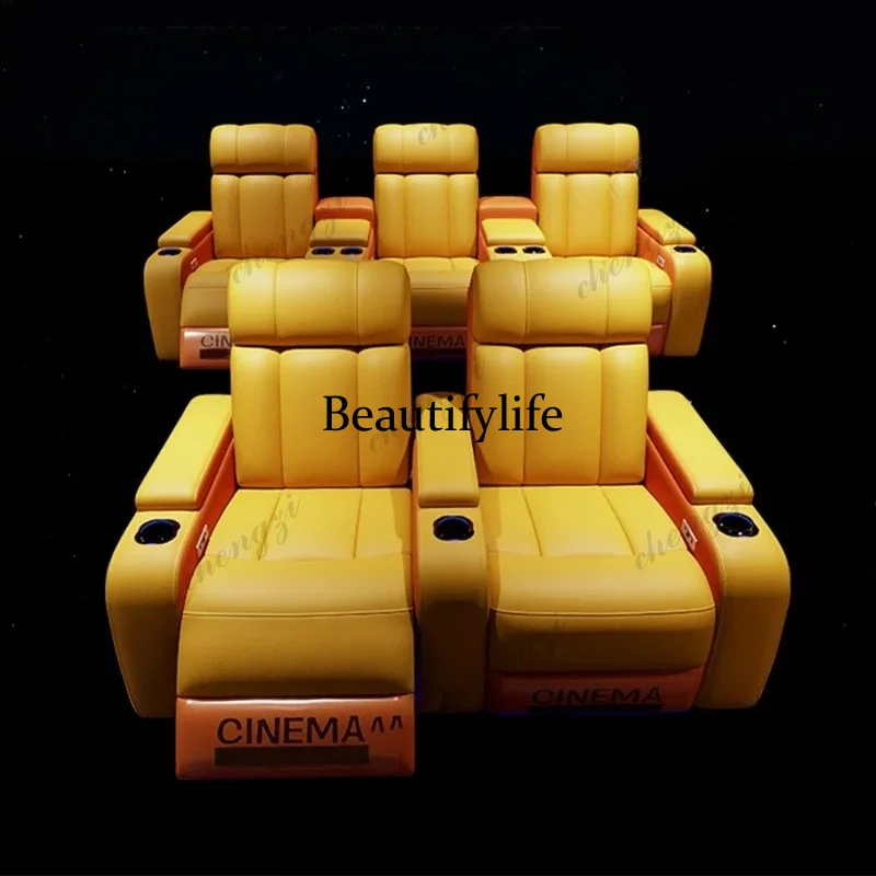 G153 Luxury Genuine Leather El - Home Cinema Recliner Chairs ulasan dan harga