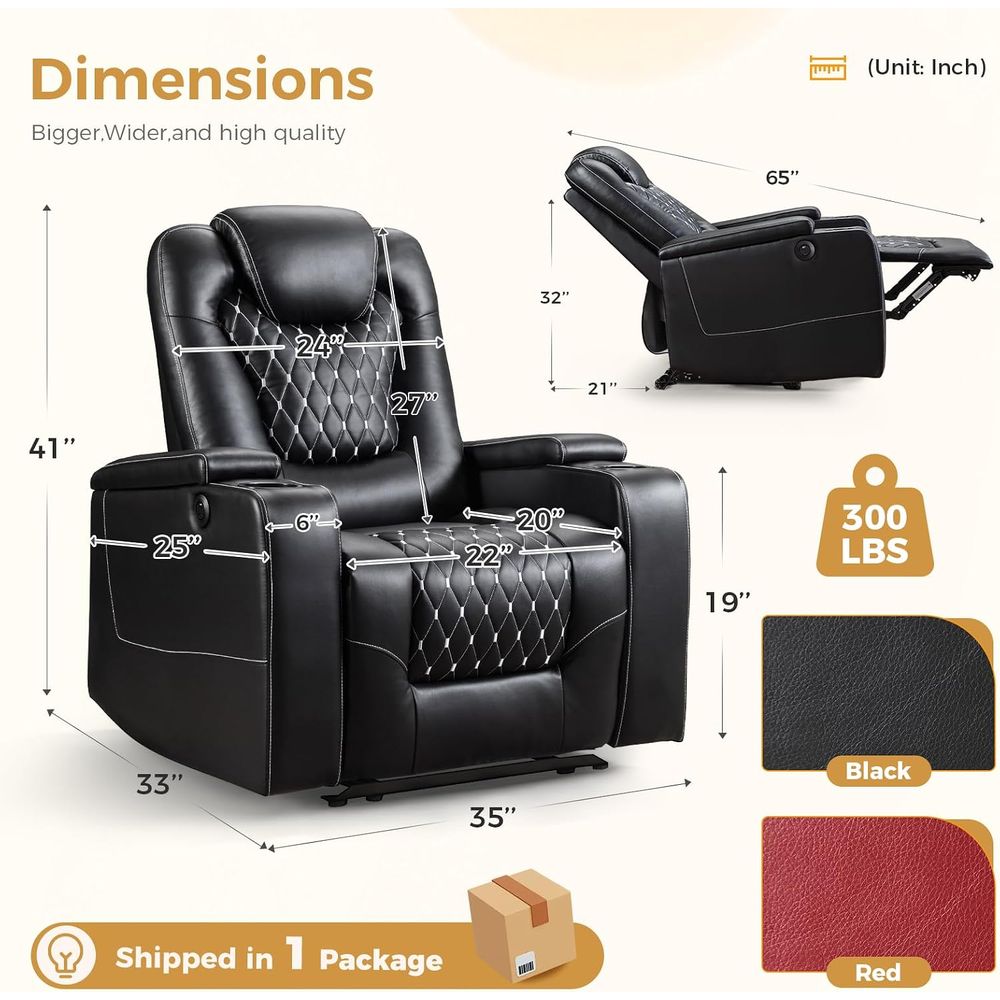 Power Recliner Chair with USB  - Home Cinema Recliner Chairs ulasan dan harga