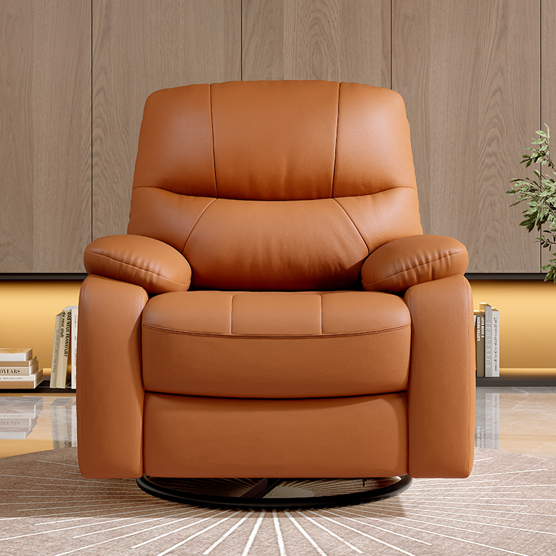 Rotatable recliner leather liv - Home Cinema Recliner Chairs ulasan dan harga