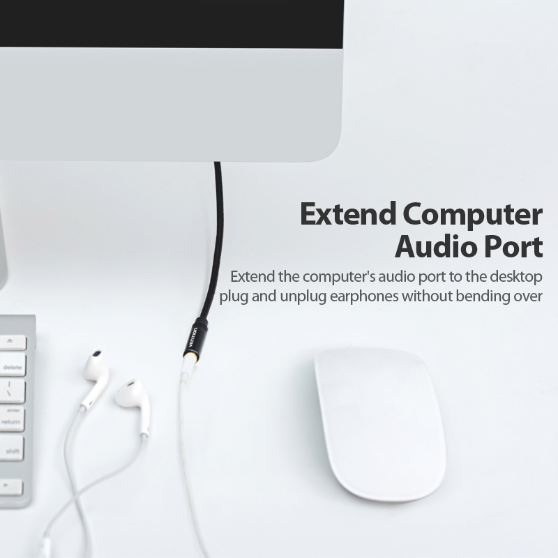Vention Jack 3.5 Aux Extension - Home Cinema Projector Xiaomi ulasan dan harga