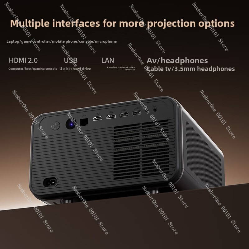 Portable Smart HD Projector 10 - Home Cinema Mini ulasan dan harga