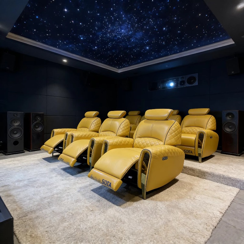 Vip Single Leather Reclining S - Home Cinema Recliner Chairs ulasan dan harga