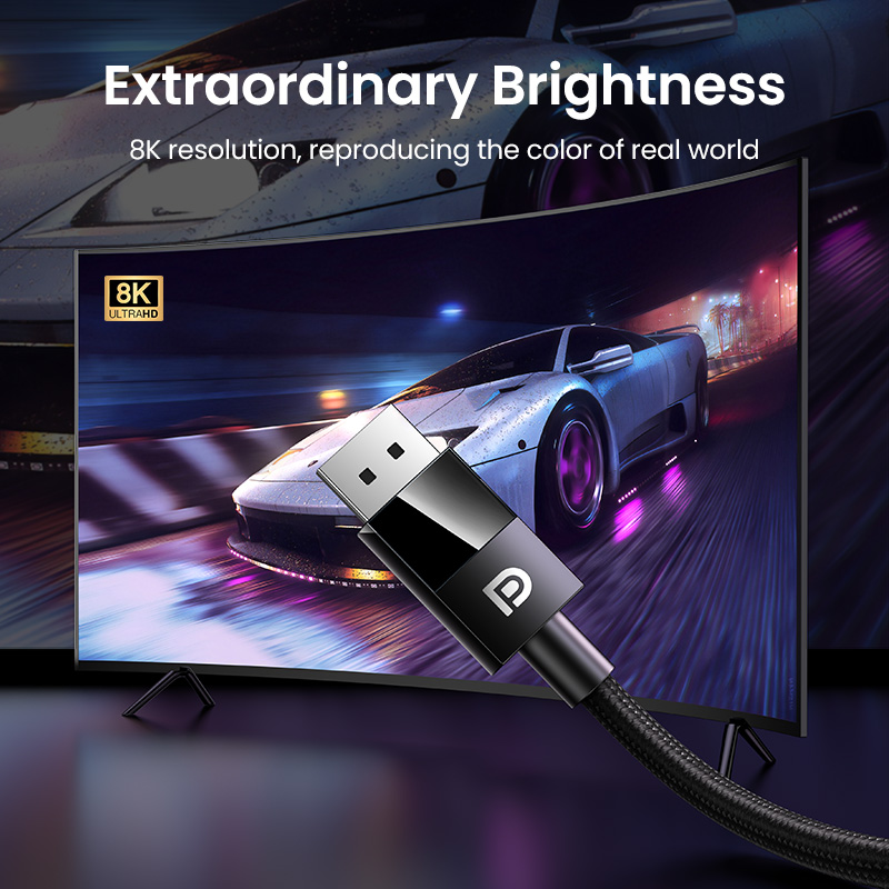 UGREEN DisplayPort Cable 8K DP - Home Cinema Projector Xiaomi ulasan dan harga
