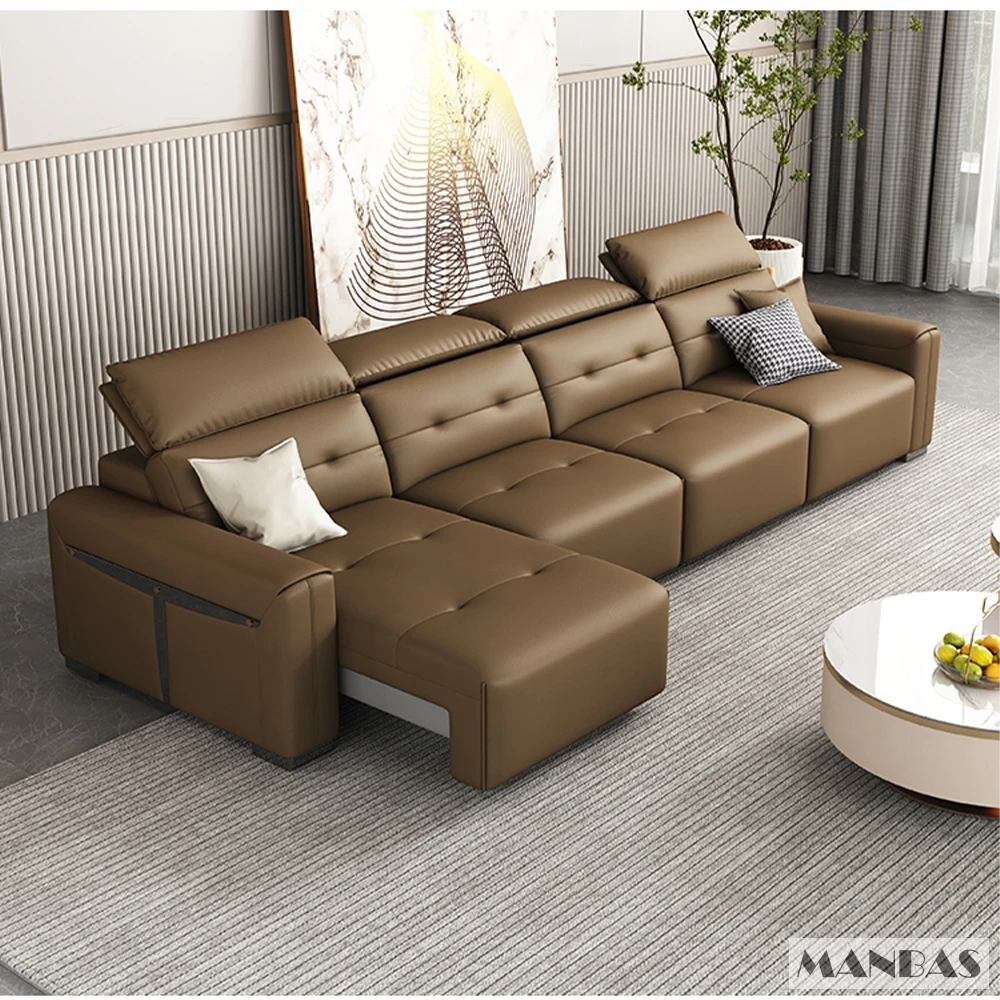 MINGDIBAO Genuine Leather Elec - Home Cinema Sofa ulasan dan harga