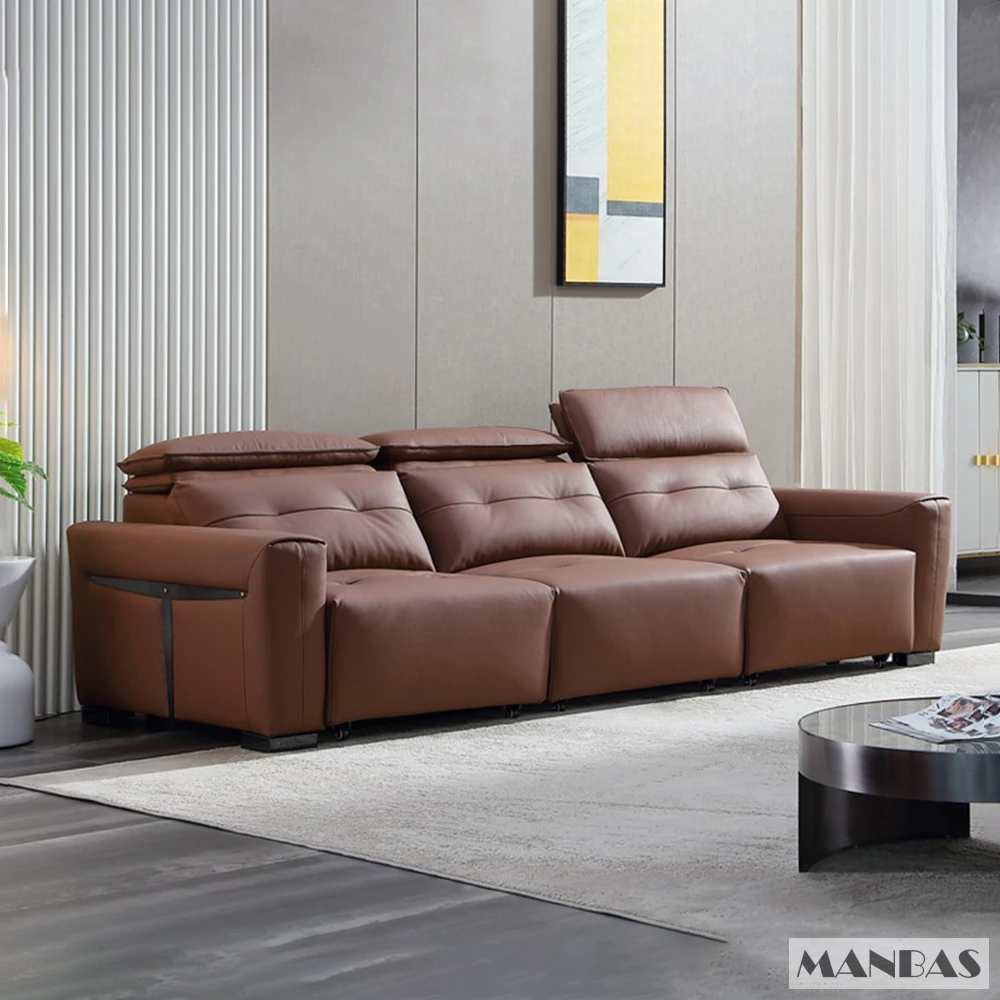 MINGDIBAO Genuine Leather Elec - Home Cinema Sofa ulasan dan harga